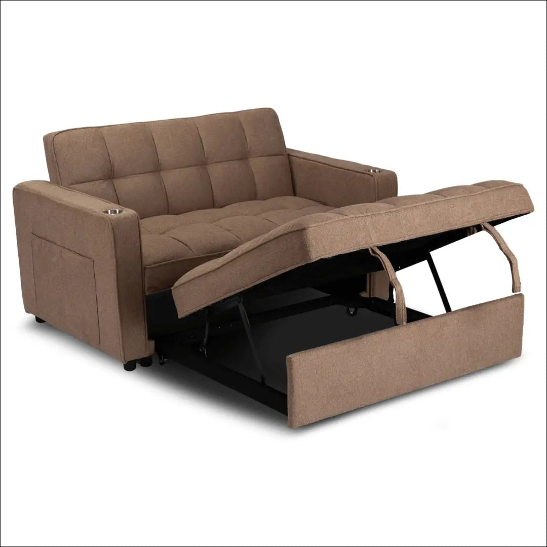 Išskleidžiamas fotelis su audiniu rudos spalvos TE774 - €387 Save 15% __label:Pristatymas 5-14 d.d., elite, Fotele