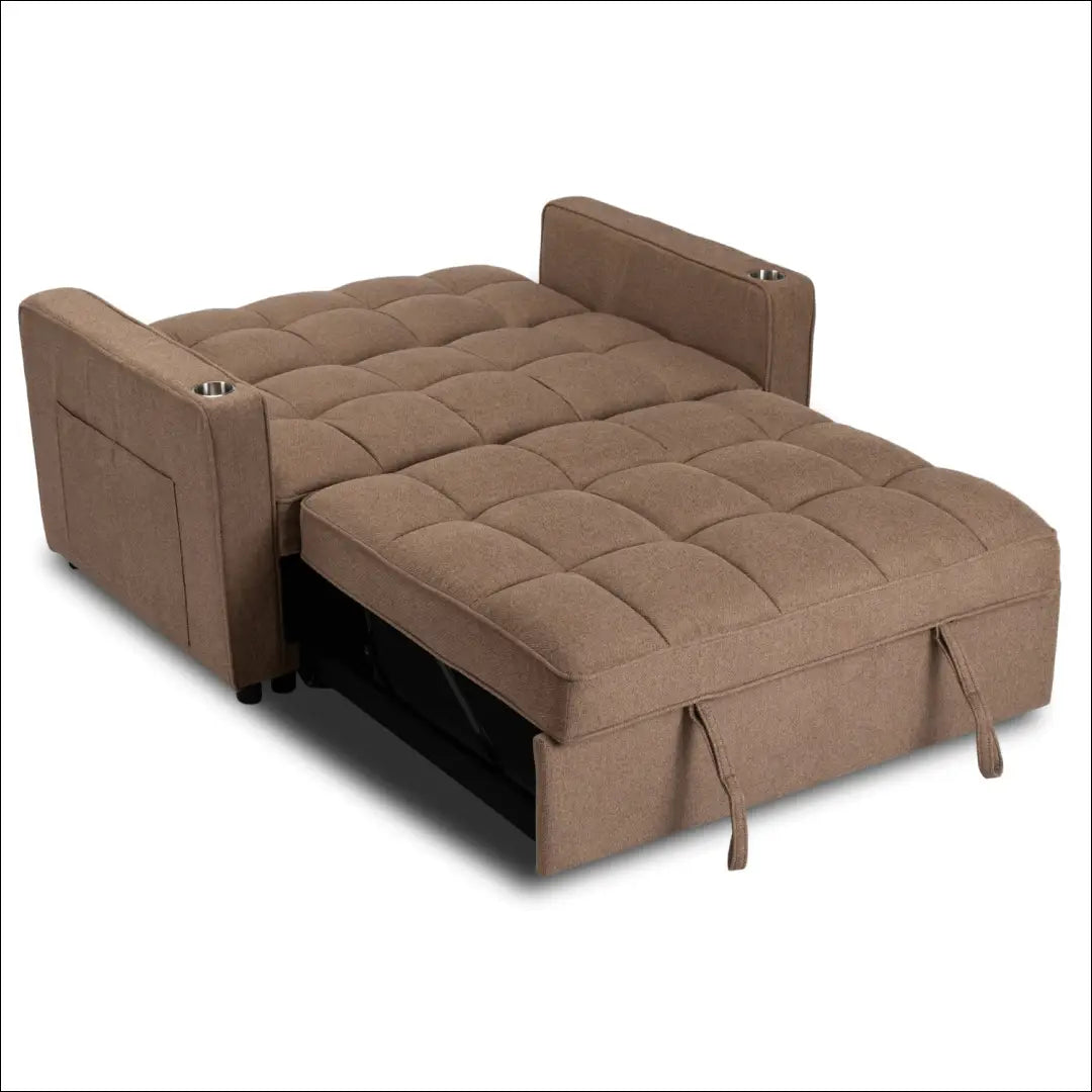 Išskleidžiamas fotelis su audiniu rudos spalvos TE774 - €387 Save 15% __label:Pristatymas 5-14 d.d., elite, Fotele