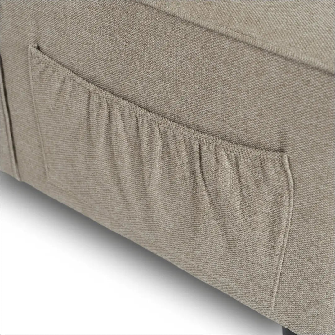 Išskleidžiamas fotelis su audiniu smėlio spalvos 67 cm TE667 - €235 Save 15% __label:Pristatymas 5-14 d.d., elite,