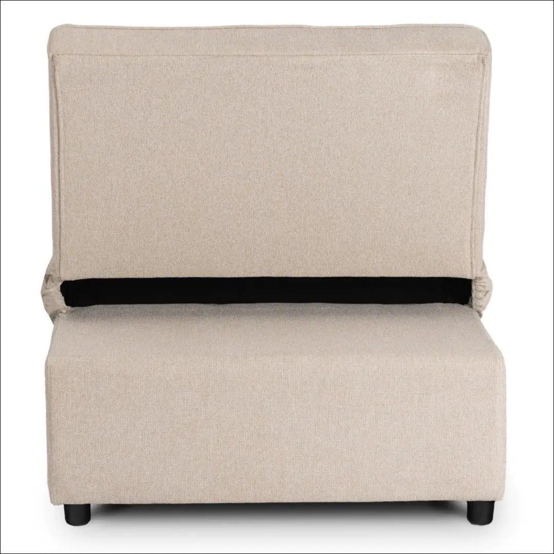 Išskleidžiamas fotelis su audiniu smėlio spalvos 80 cm TE868 - €208 Save 15% __label:Pristatymas 5-14 d.d., elite,