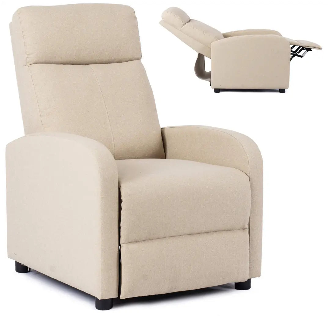 Išskleidžiamas fotelis su audiniu smėlio spalvos TE020 - €175 Save 15% 100-200, __label:Pristatymas 5-14 d.d., elite,