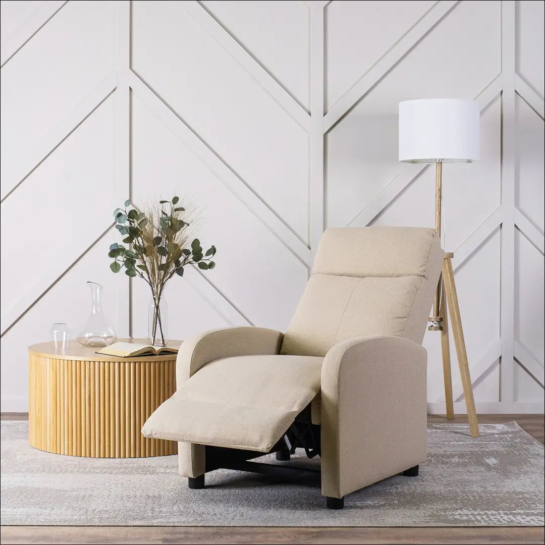 Išskleidžiamas fotelis su audiniu smėlio spalvos TE020 - €175 Save 15% 100-200, __label:Pristatymas 5-14 d.d., elite,