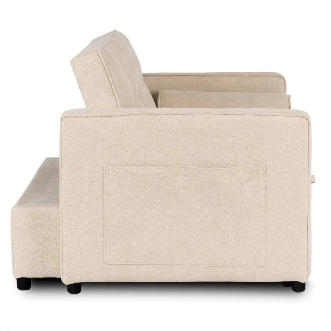 Išskleidžiamas fotelis su audiniu smėlio spalvos TE1052 - €349 Save 15% __label:Pristatymas 5-14 d.d., elite, Fotele