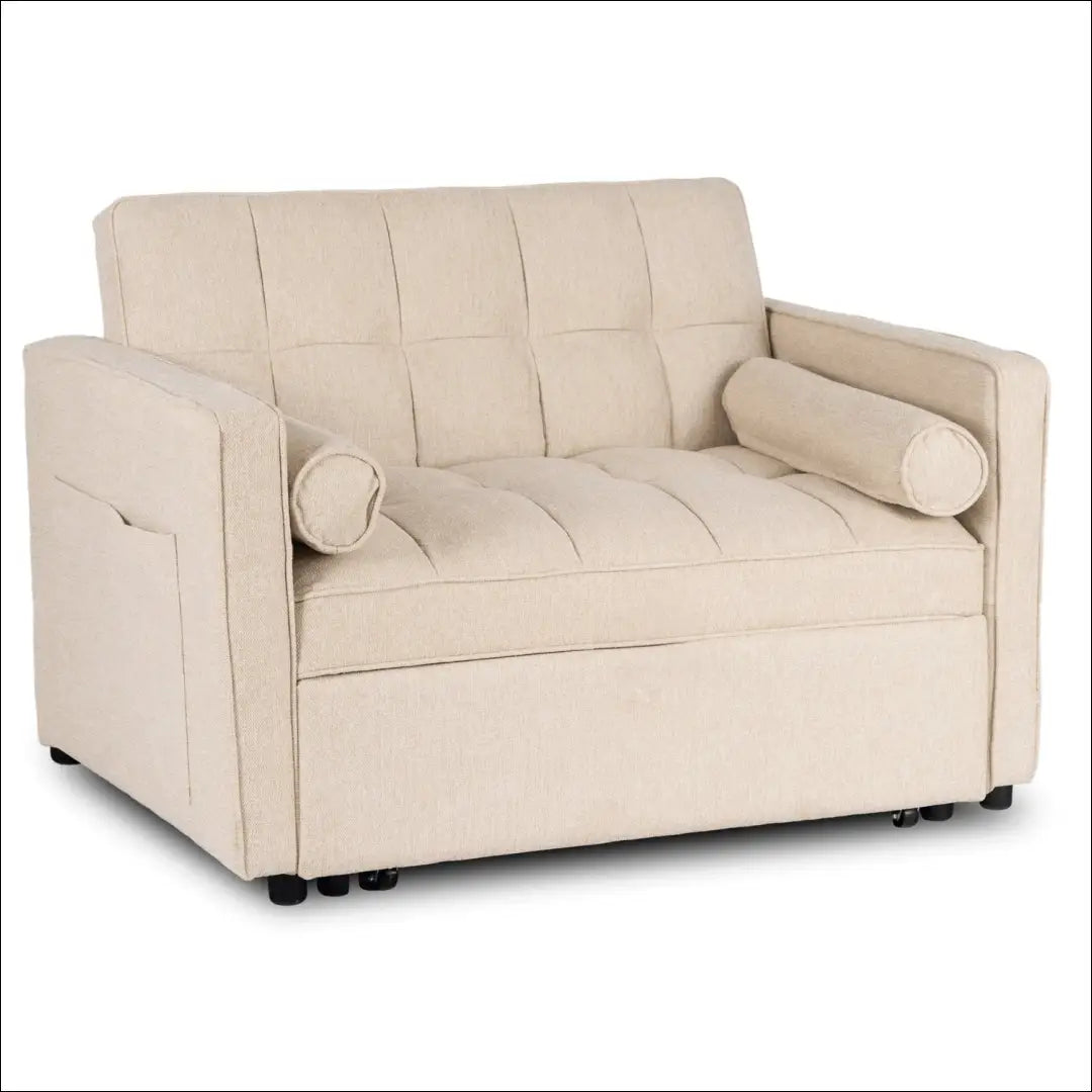 Išskleidžiamas fotelis su audiniu smėlio spalvos TE1052 - €349 Save 15% __label:Pristatymas 5-14 d.d., elite, Fotele