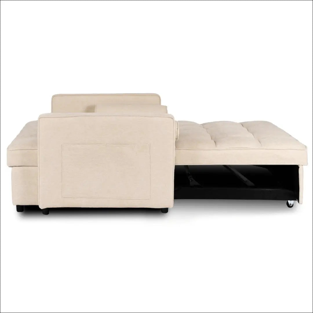 Išskleidžiamas fotelis su audiniu smėlio spalvos TE1052 - €349 Save 15% __label:Pristatymas 5-14 d.d., elite, Fotele