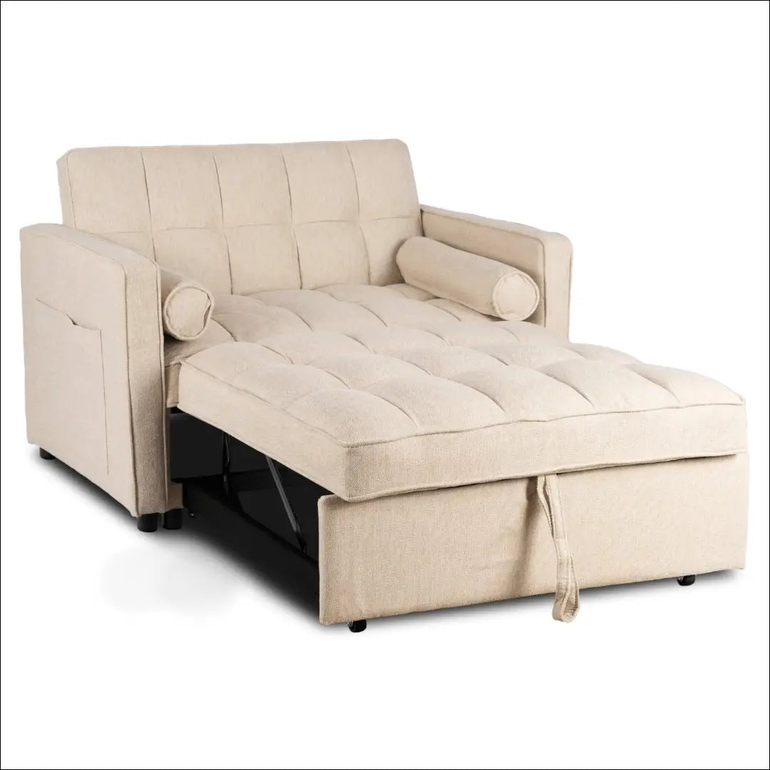 Išskleidžiamas fotelis su audiniu smėlio spalvos TE1052 - €349 Save 15% __label:Pristatymas 5-14 d.d., elite, Fotele