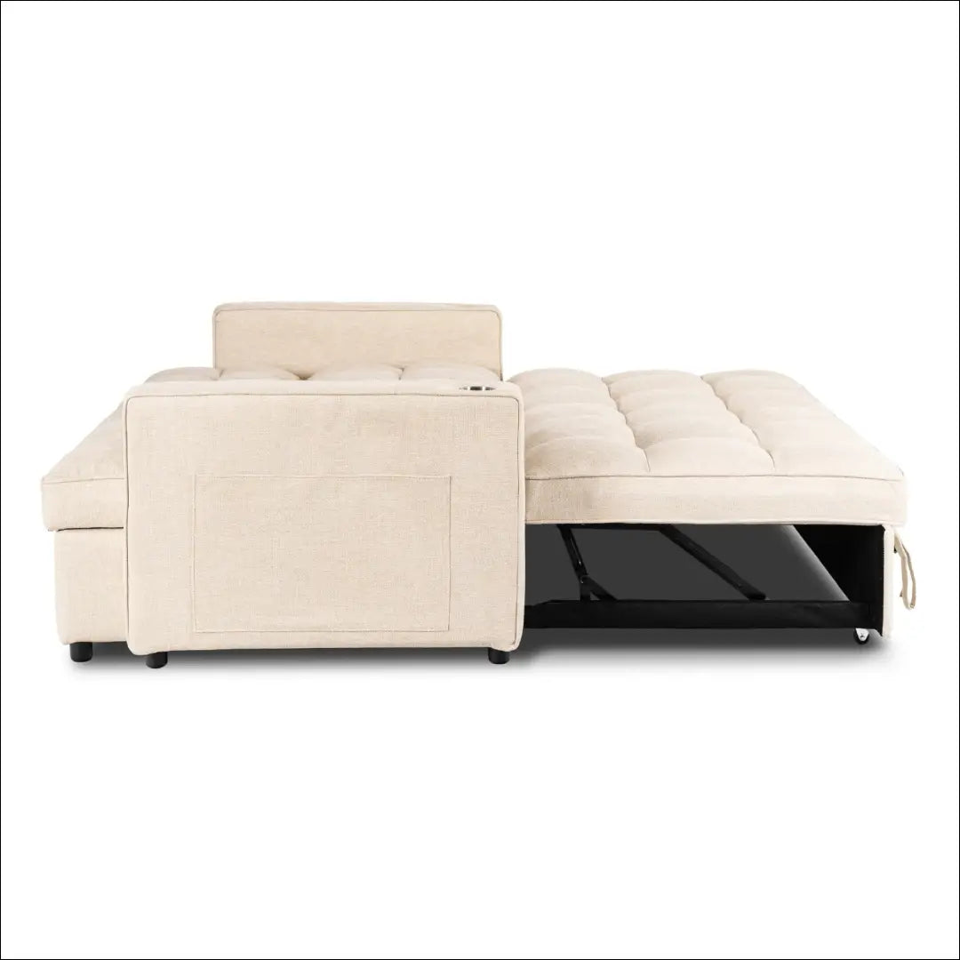Išskleidžiamas fotelis su audiniu smėlio spalvos TE1245 - €470 Save 15% __label:Pristatymas 5-14 d.d., elite, Fotele