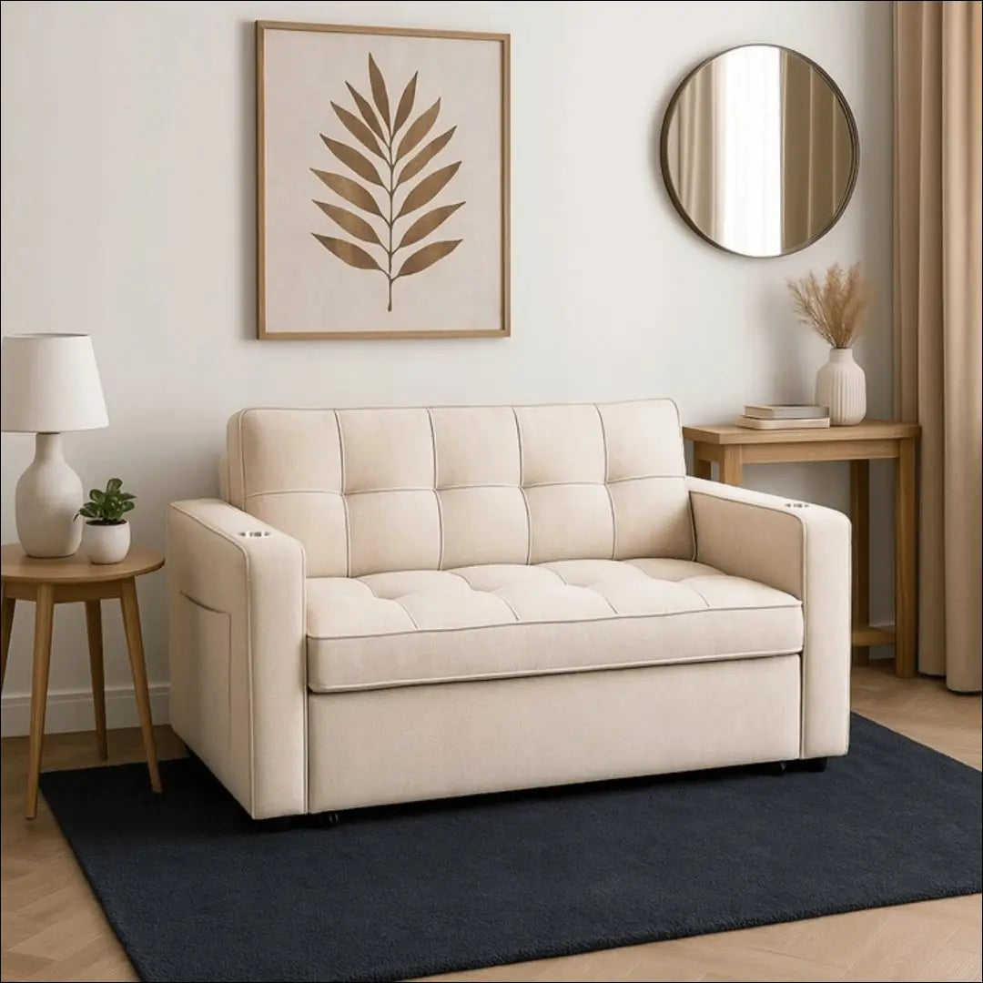 Išskleidžiamas fotelis su audiniu smėlio spalvos TE777 - €387 Save 15% __label:Pristatymas 5-14 d.d., elite, Fotele