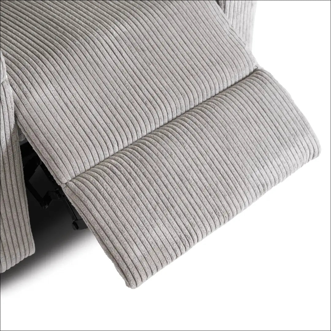 Išskleidžiamas fotelis su korduro audiniu pilkos spalvos TE557 - €223 Save 15% __label:Pristatymas 5-14 d.d., elite,