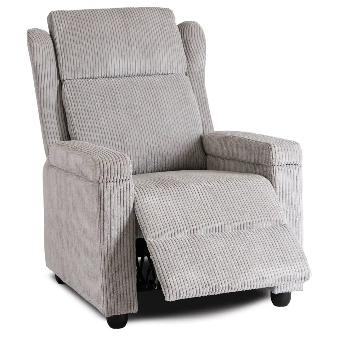 Išskleidžiamas fotelis su korduro audiniu pilkos spalvos TE557 - €223 Save 15% __label:Pristatymas 5-14 d.d., elite,