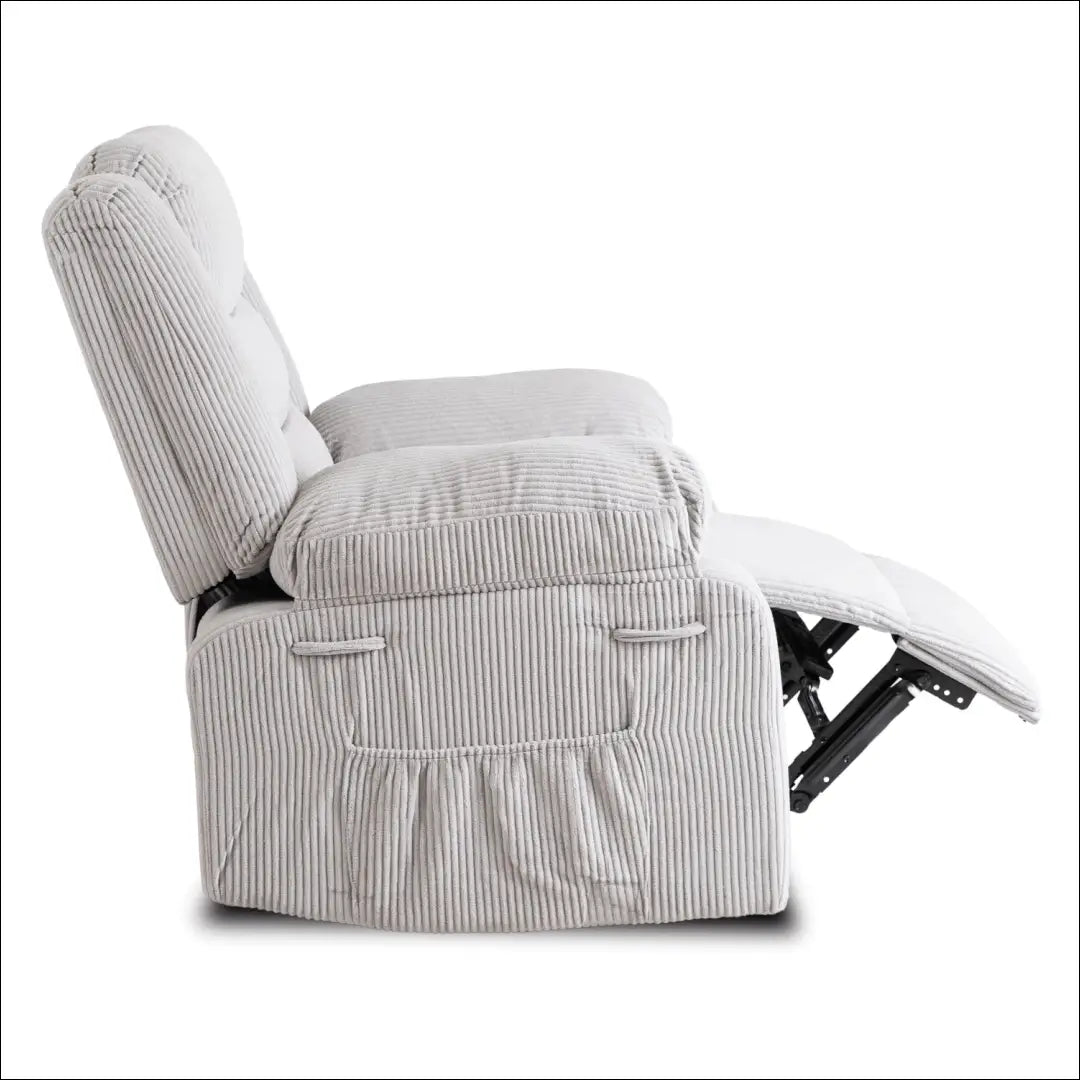 Išskleidžiamas fotelis su korduro audiniu pilkos spalvos TE579 - €311 Save 15% __label:Pristatymas 5-14 d.d., elite,