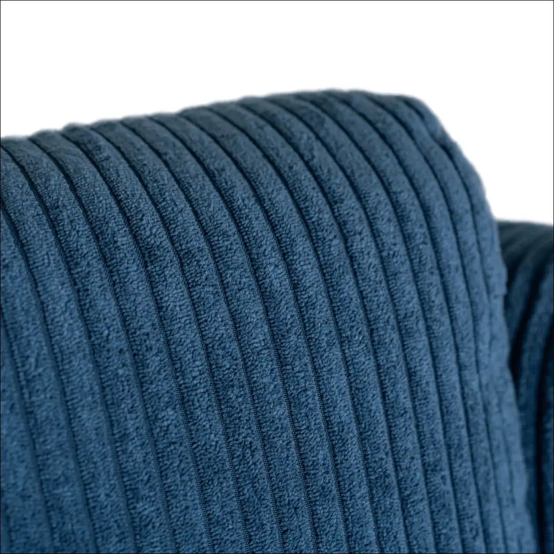 Išskleidžiamas fotelis su korduro audiniu tamsiai mėlynos spalvos TE558 - €223 Save 15% __label:Pristatymas 5-14 d.d.,