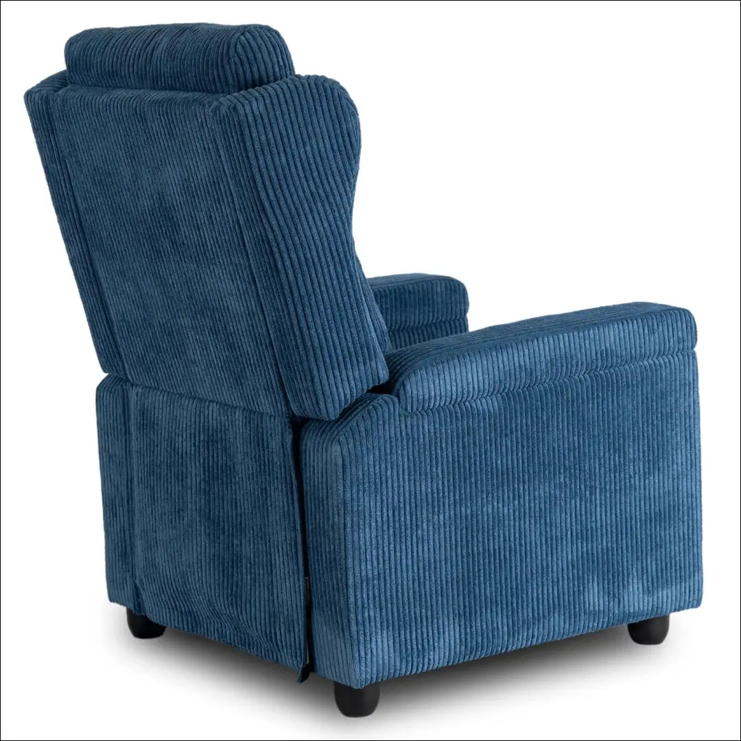 Išskleidžiamas fotelis su korduro audiniu tamsiai mėlynos spalvos TE558 - €223 Save 15% __label:Pristatymas 5-14 d.d.,