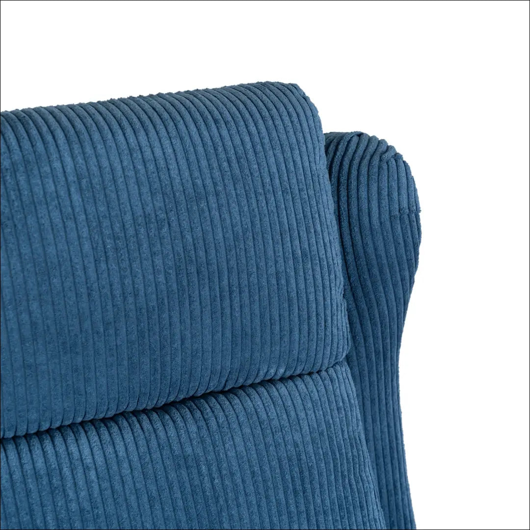 Išskleidžiamas fotelis su korduro audiniu tamsiai mėlynos spalvos TE558 - €223 Save 15% __label:Pristatymas 5-14 d.d.,