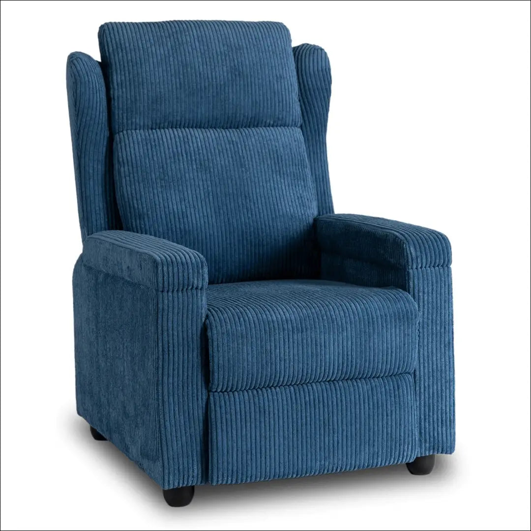 Išskleidžiamas fotelis su korduro audiniu tamsiai mėlynos spalvos TE558 - €223 Save 15% __label:Pristatymas 5-14 d.d.,