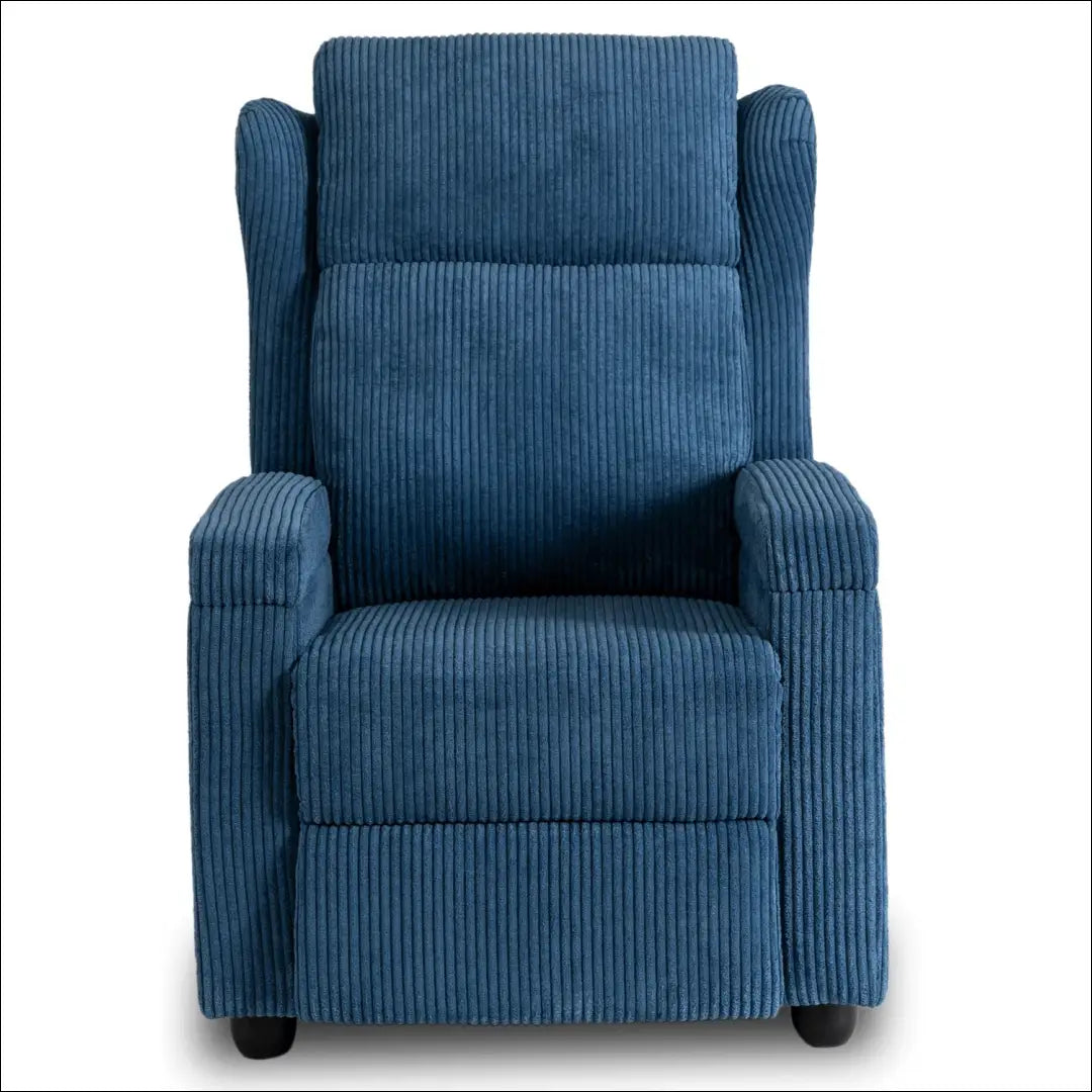 Išskleidžiamas fotelis su korduro audiniu tamsiai mėlynos spalvos TE558 - €223 Save 15% __label:Pristatymas 5-14 d.d.,