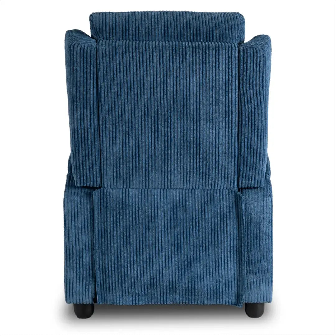 Išskleidžiamas fotelis su korduro audiniu tamsiai mėlynos spalvos TE558 - €223 Save 15% __label:Pristatymas 5-14 d.d.,