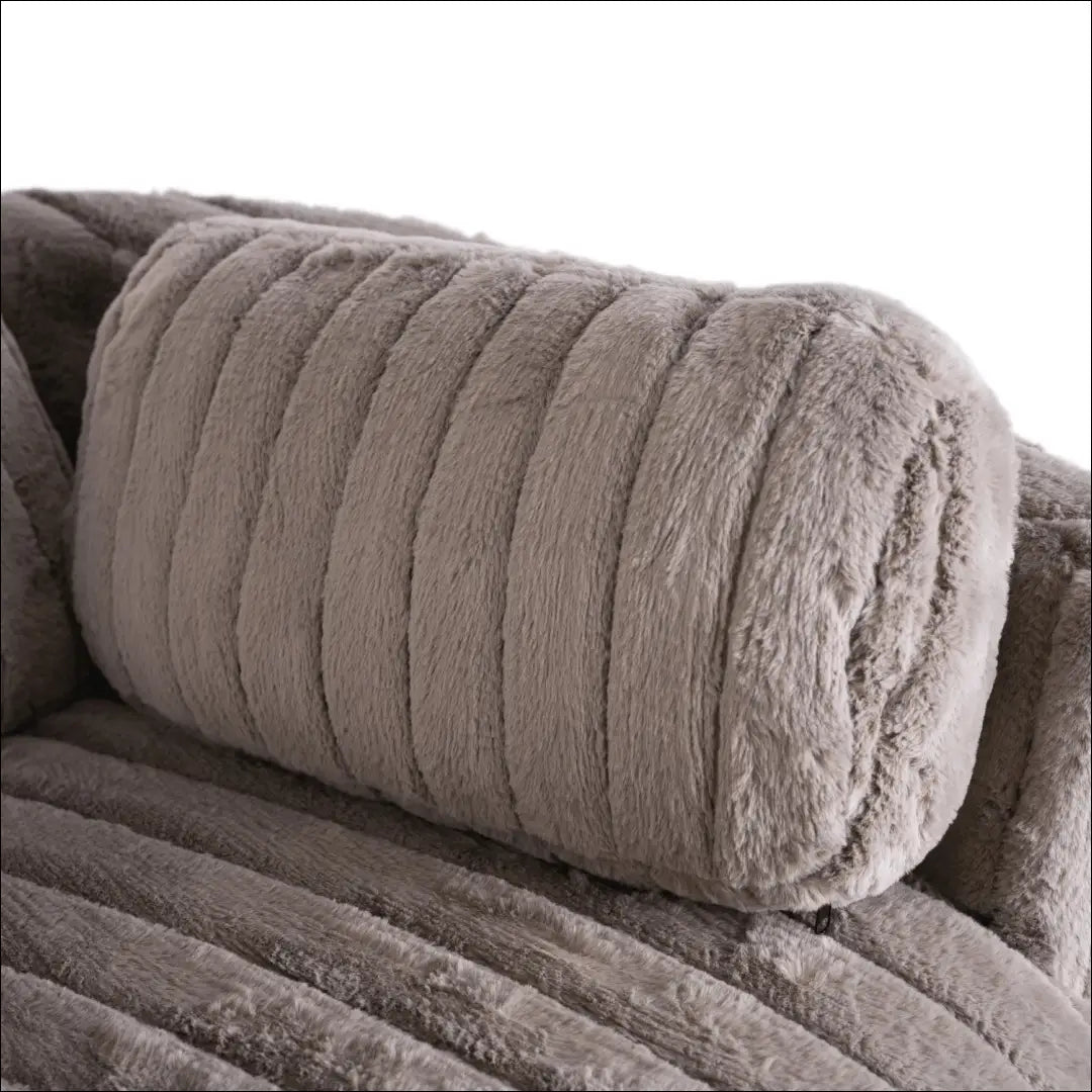 Išskleidžiamas fotelis su pliušinio audinio audiniu pilkos spalvos TE471 - €357 Save 15% __label:Pristatymas 5-14 d.d.,