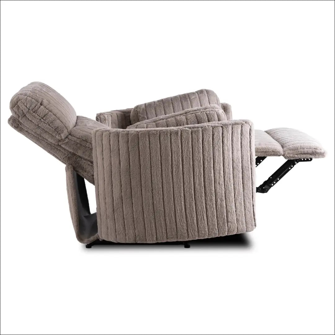 Išskleidžiamas fotelis su pliušinio audinio audiniu pilkos spalvos TE471 - €357 Save 15% __label:Pristatymas 5-14 d.d.,