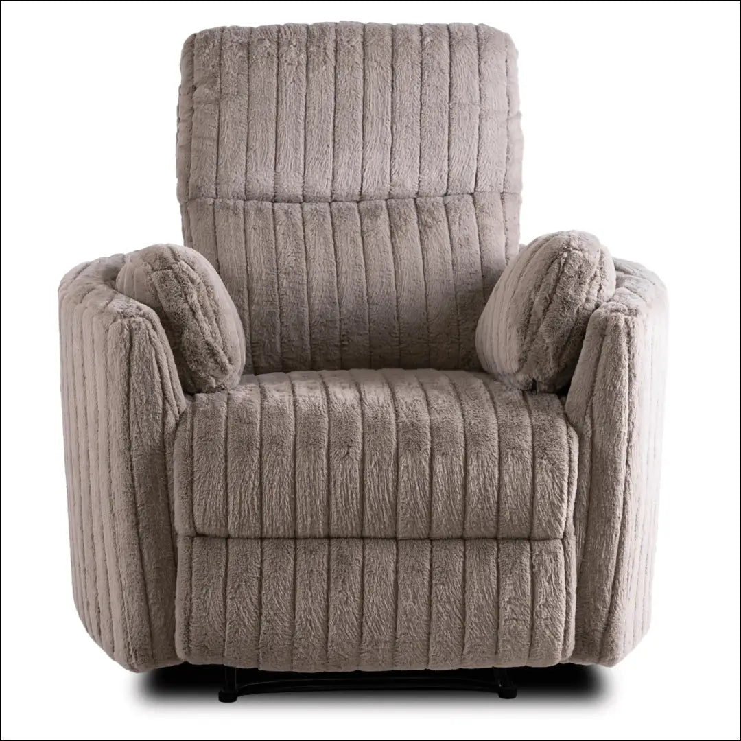 Išskleidžiamas fotelis su pliušinio audinio audiniu pilkos spalvos TE471 - €357 Save 15% __label:Pristatymas 5-14 d.d.,