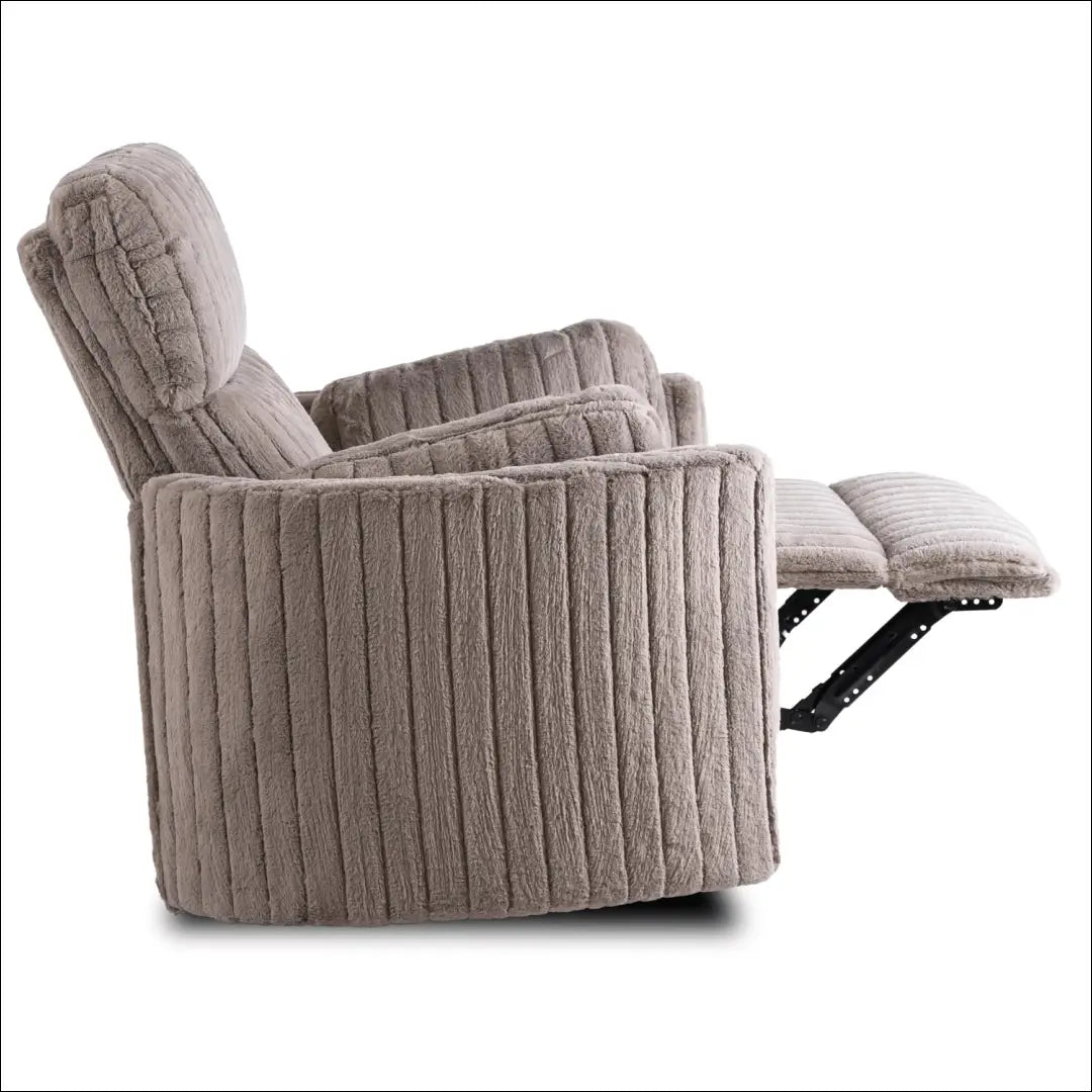 Išskleidžiamas fotelis su pliušinio audinio audiniu pilkos spalvos TE471 - €357 Save 15% __label:Pristatymas 5-14 d.d.,