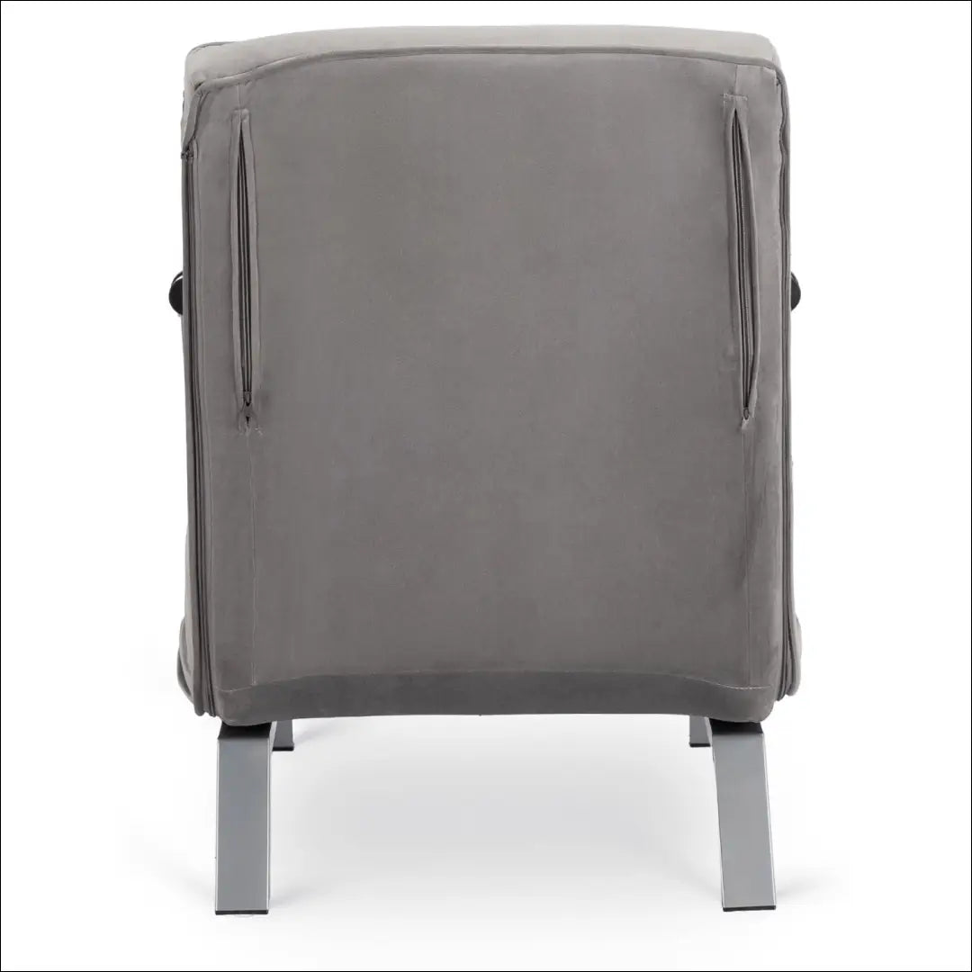 Išskleidžiamas fotelis su veliūro audiniu pilkos spalvos TE815 - €176 Save 15% 100-200, __label:Pristatymas 5-14 d.d.,