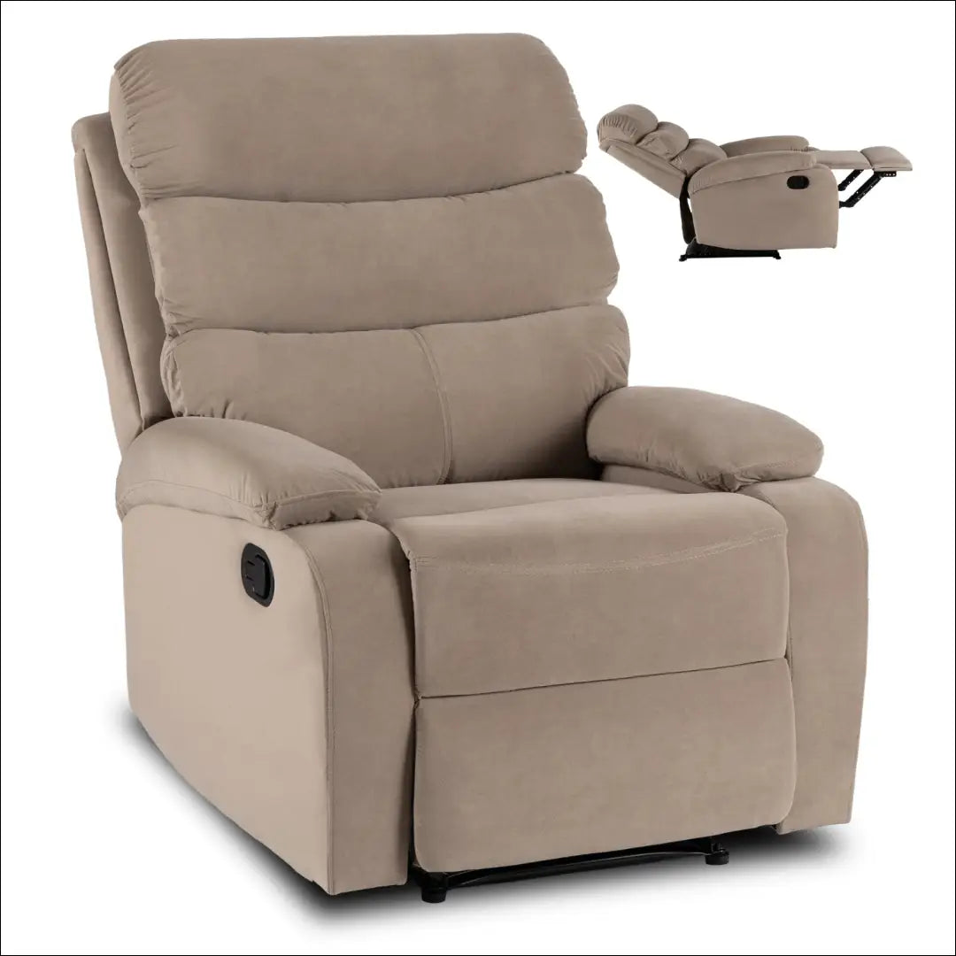 Išskleidžiamas fotelis su veliūro audiniu smėlio spalvos TE766 - €242 Save 15% __label:Pristatymas 5-14 d.d., elite,
