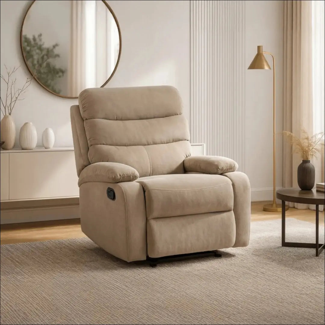 Išskleidžiamas fotelis su veliūro audiniu smėlio spalvos TE766 - €242 Save 15% __label:Pristatymas 5-14 d.d., elite,