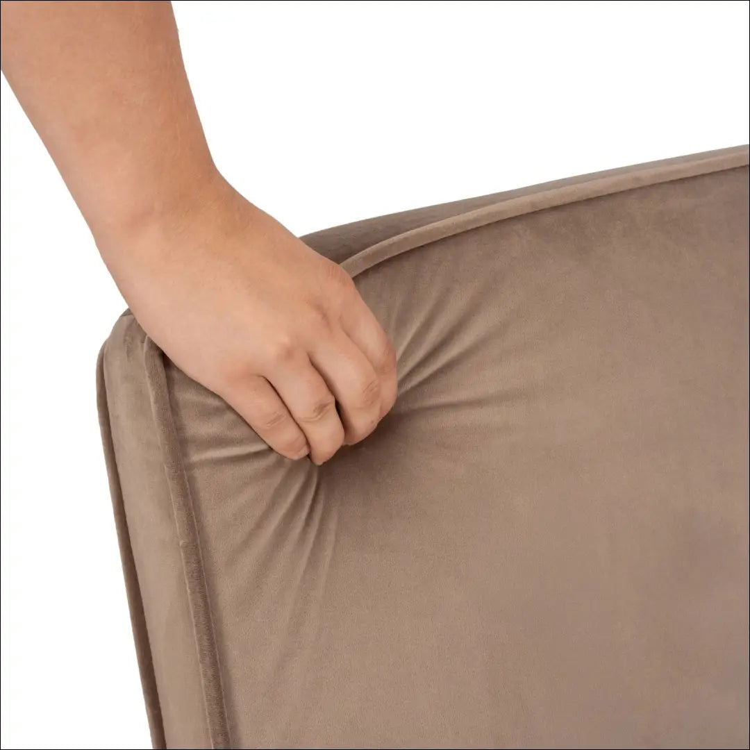 Išskleidžiamas fotelis su veliūro audiniu smėlio spalvos TE813 - €182 Save 15% 100-200, __label:Pristatymas 5-14 d.d.,