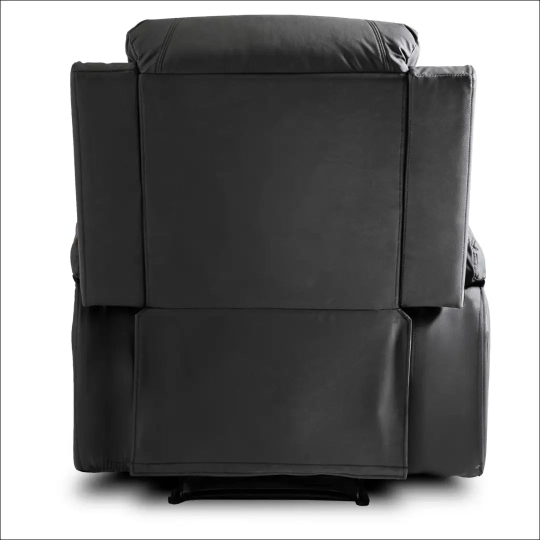 Išskleidžiamas masažinis fotelis iš eko odos juodos spalvos TE001 - €334 Save 15% __label:Pristatymas 5-14 d.d., elite,