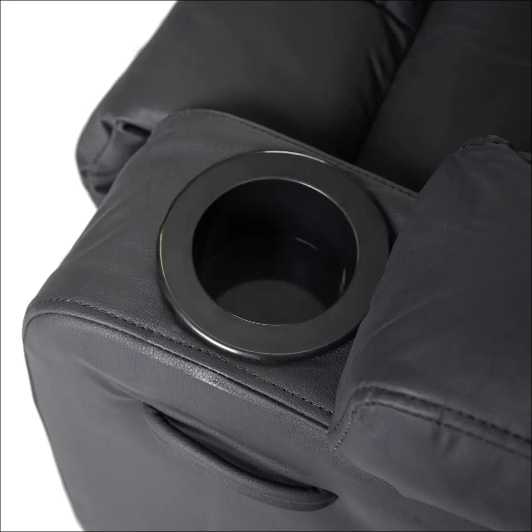 Išskleidžiamas masažinis fotelis iš eko odos juodos spalvos TE001 - €334 Save 15% __label:Pristatymas 5-14 d.d., elite,
