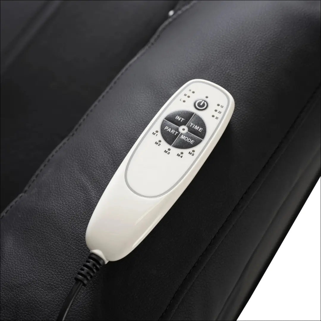 Išskleidžiamas masažinis fotelis iš eko odos juodos spalvos TE001 - €334 Save 15% __label:Pristatymas 5-14 d.d., elite,