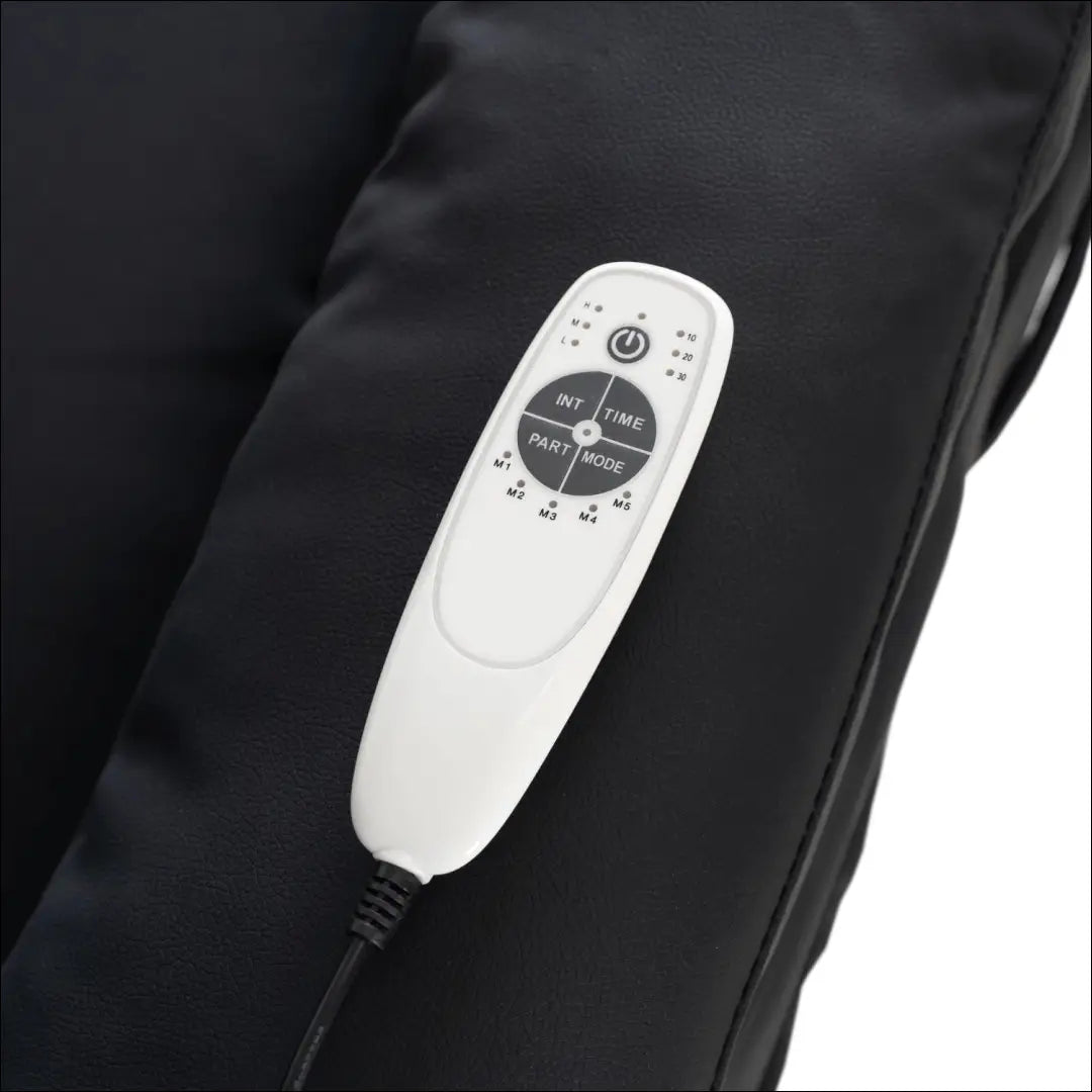 Išskleidžiamas masažinis fotelis iš eko odos juodos spalvos TE627 - €261 Save 15% __label:Pristatymas 5-14 d.d., elite,
