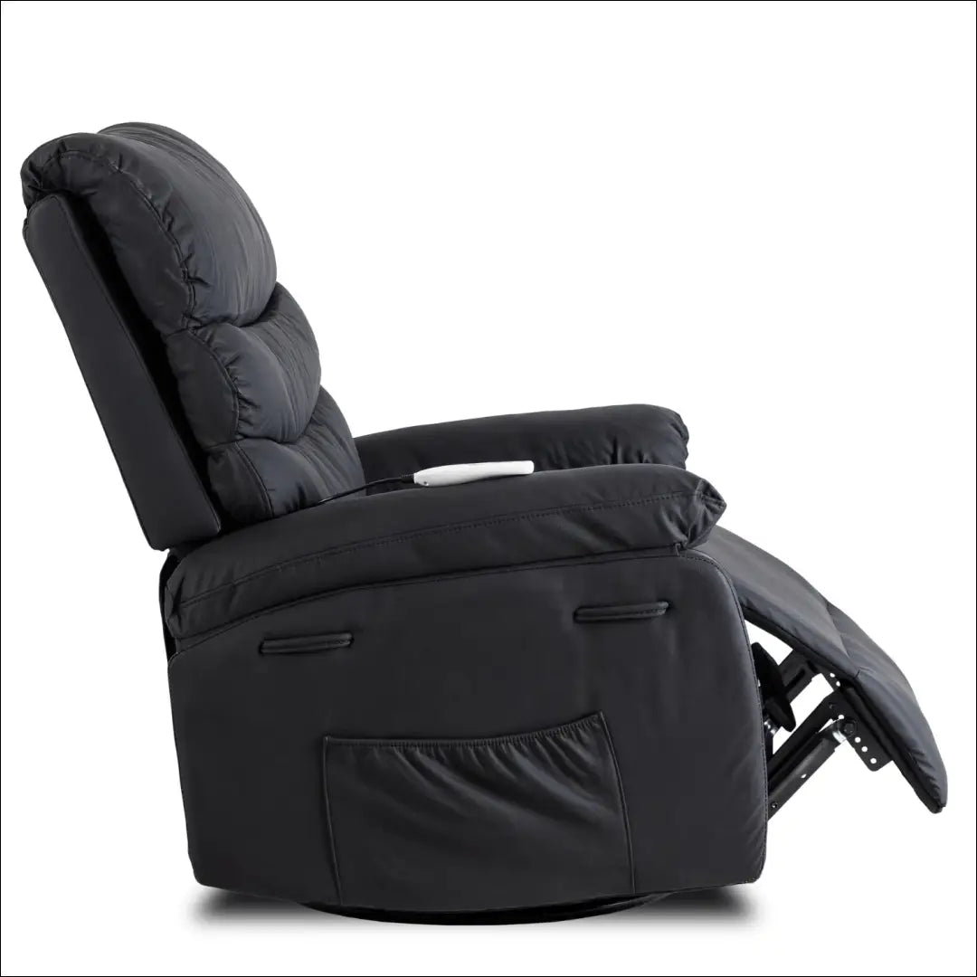 Išskleidžiamas masažinis fotelis iš eko odos juodos spalvos TE627 - €261 Save 15% __label:Pristatymas 5-14 d.d., elite,