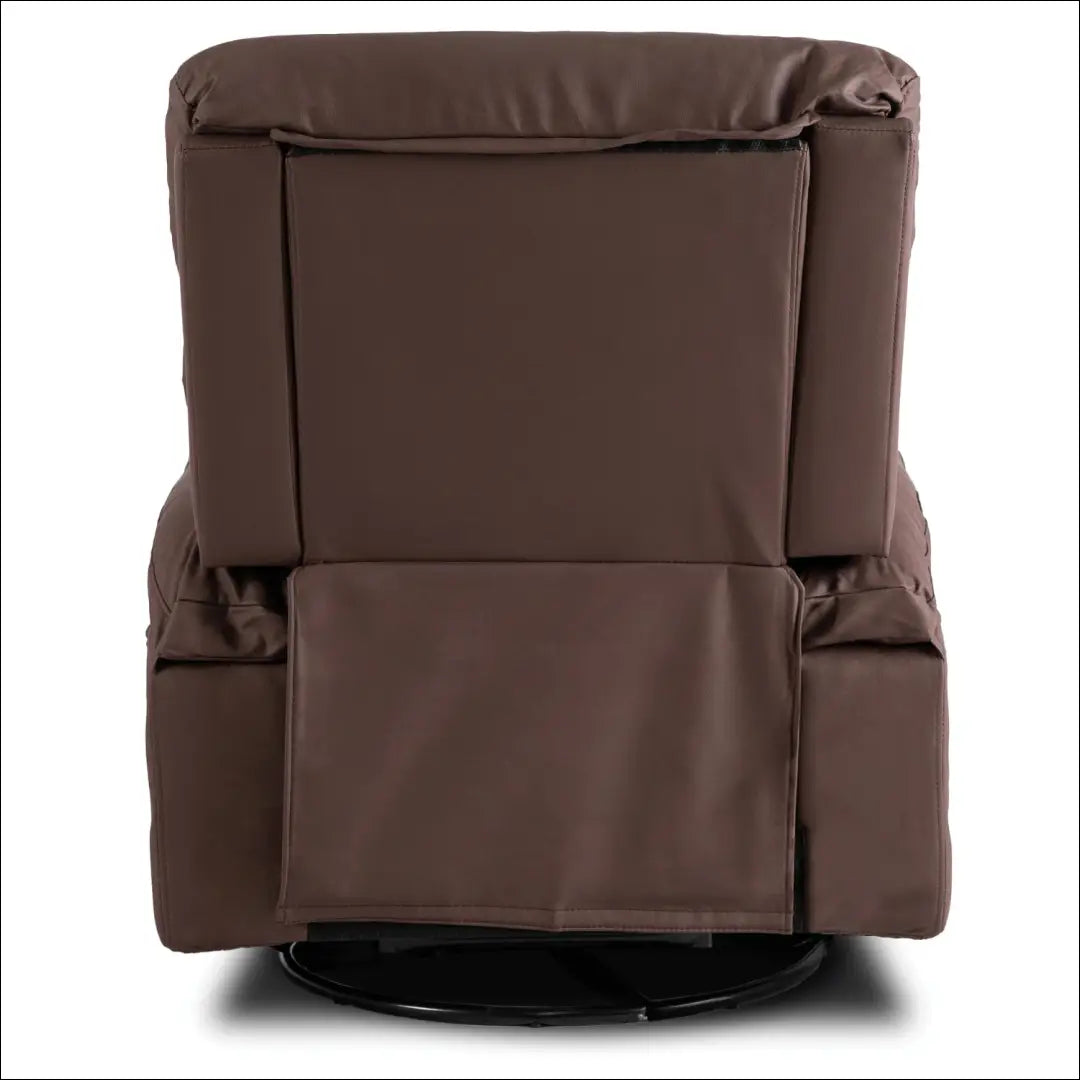 Išskleidžiamas masažinis fotelis iš eko odos rudos spalvos TE626 - €366 Save 15% __label:Pristatymas 5-14 d.d., elite,