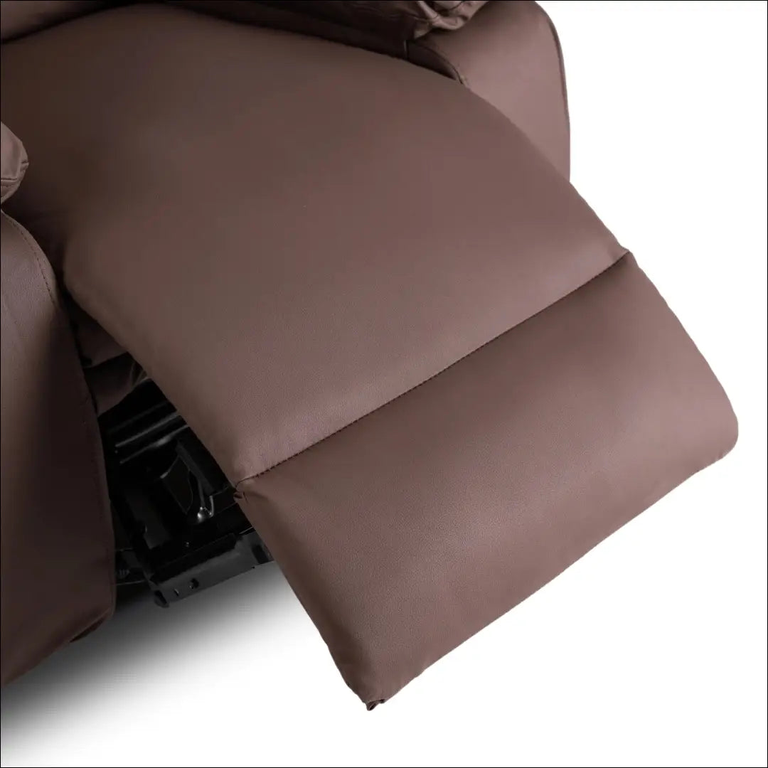 Išskleidžiamas masažinis fotelis iš eko odos rudos spalvos TE626 - €366 Save 15% __label:Pristatymas 5-14 d.d., elite,