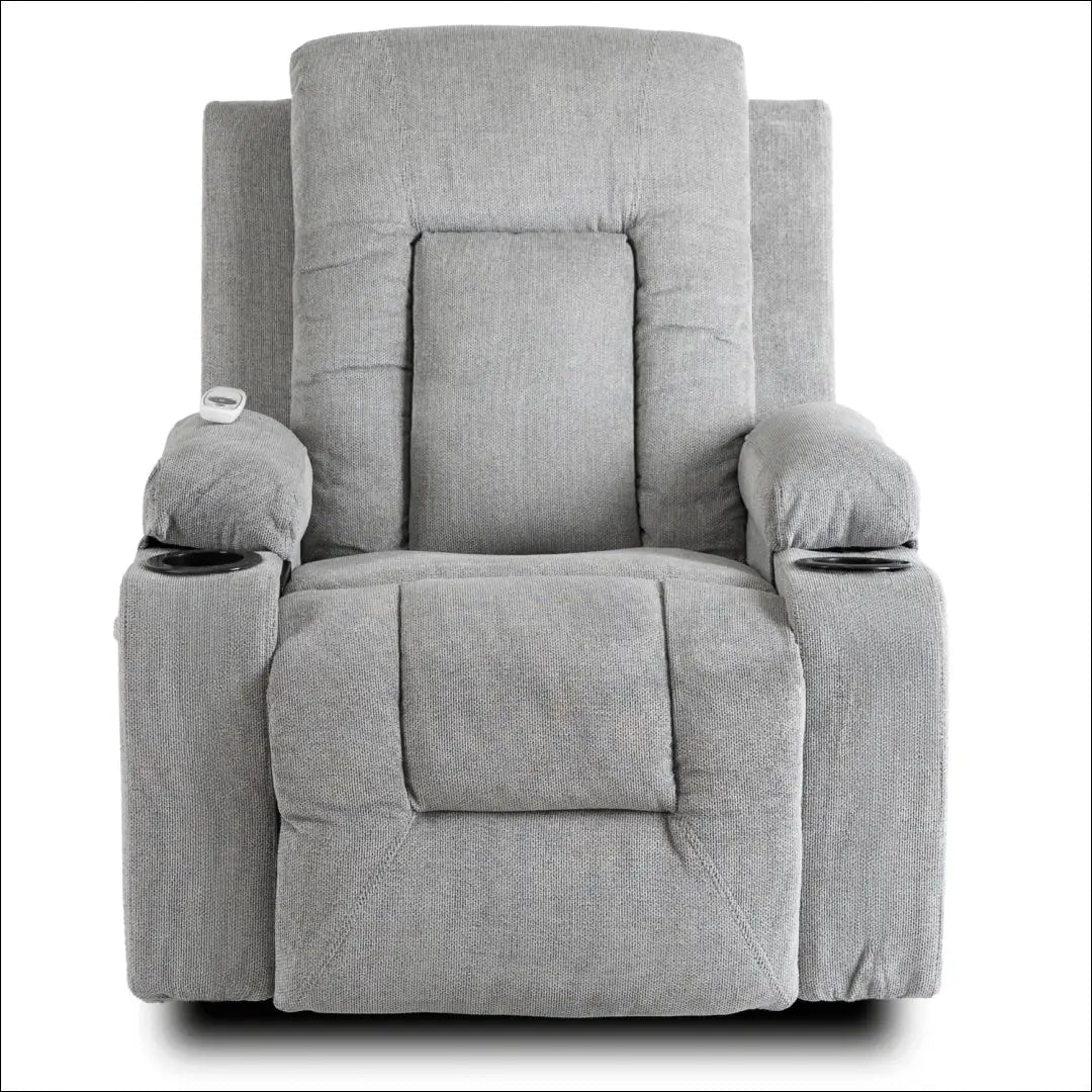 Išskleidžiamas masažinis fotelis su audiniu pilkos spalvos TE018 - €334 Save 15% __label:Pristatymas 5-14 d.d., elite,