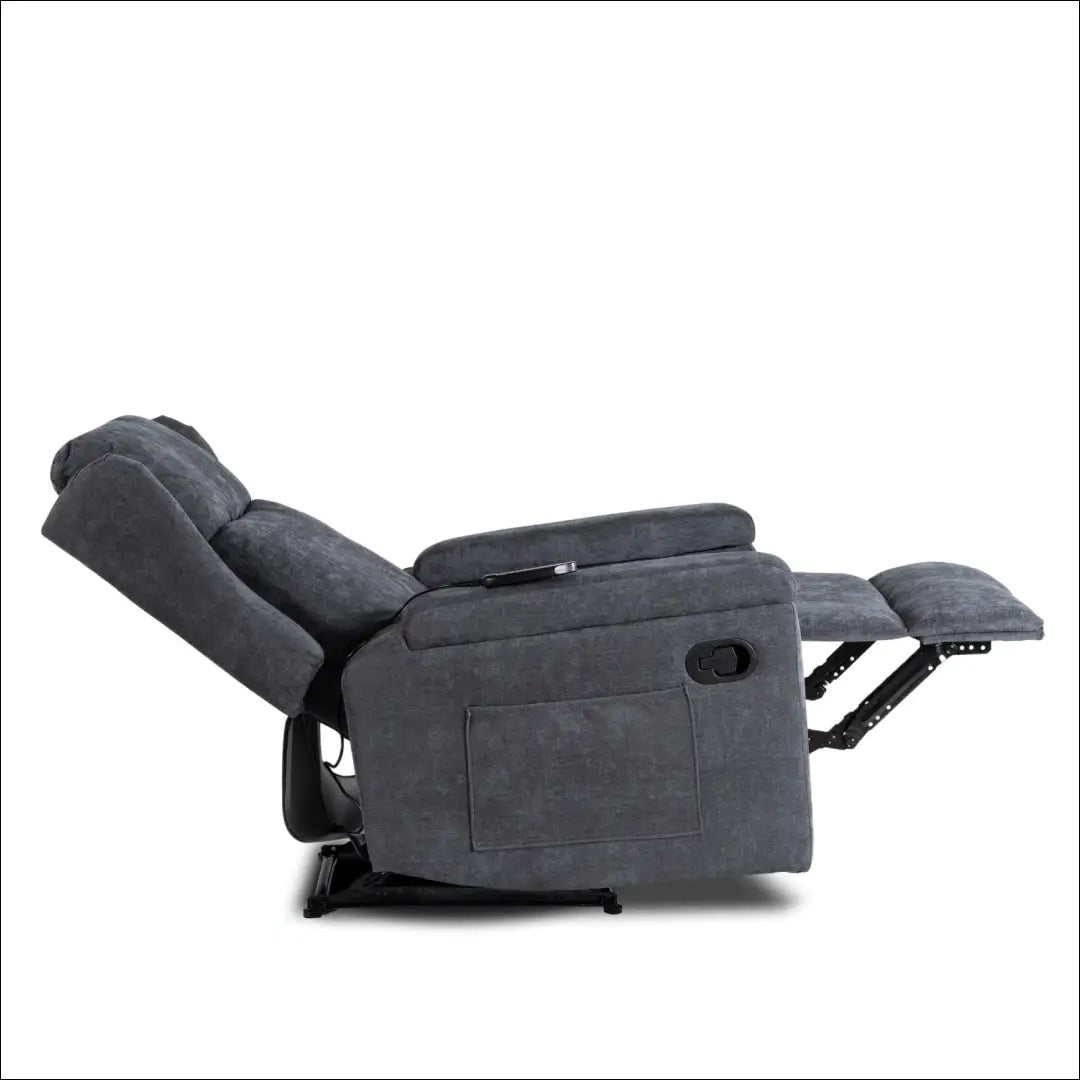 Išskleidžiamas masažinis fotelis su audiniu pilkos spalvos TE819 - €319 Save 15% __label:Pristatymas 5-14 d.d., elite,