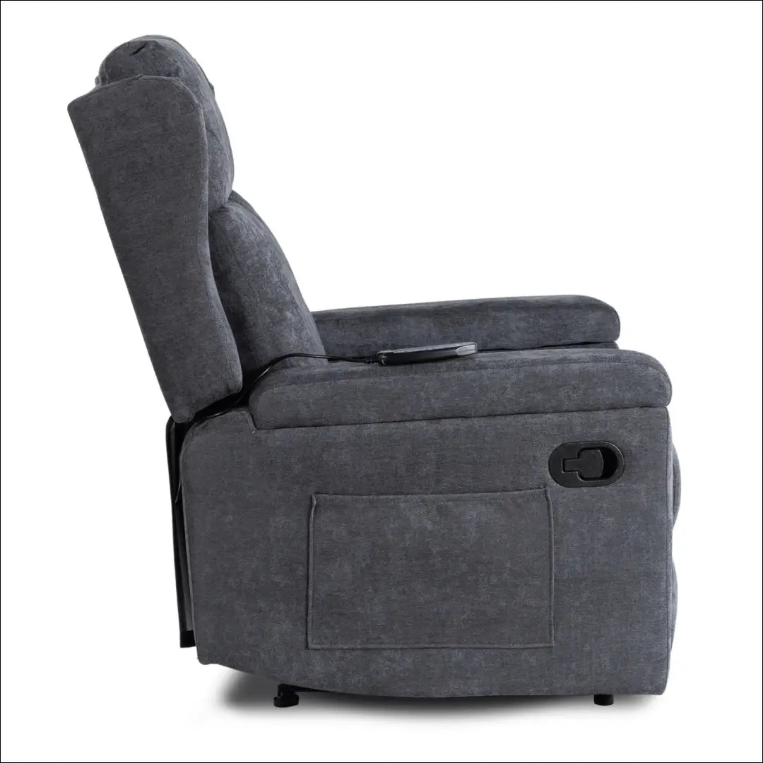 Išskleidžiamas masažinis fotelis su audiniu pilkos spalvos TE819 - €319 Save 15% __label:Pristatymas 5-14 d.d., elite,