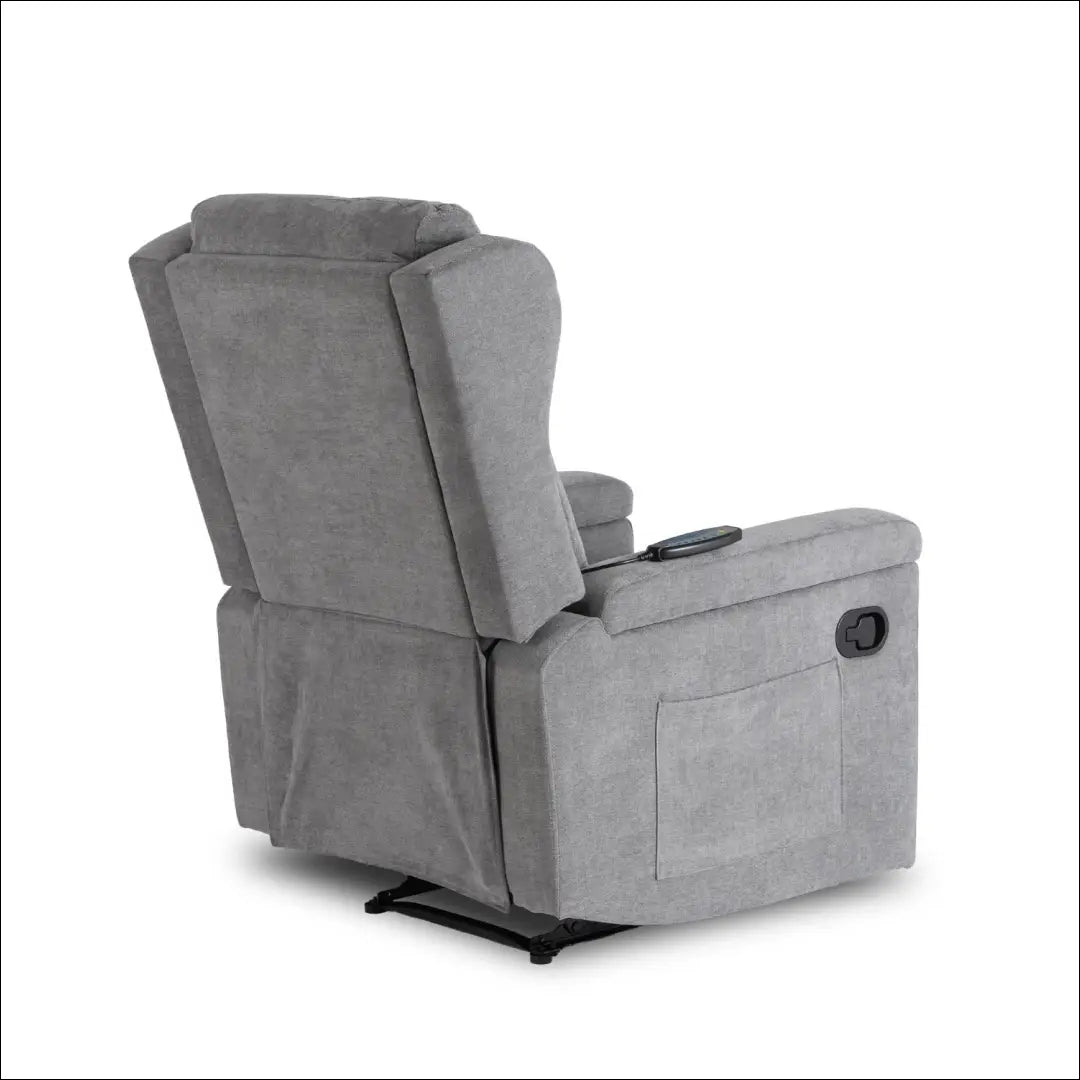 Išskleidžiamas masažinis fotelis su audiniu pilkos spalvos TE822 - €319 Save 15% __label:Pristatymas 5-14 d.d., elite,