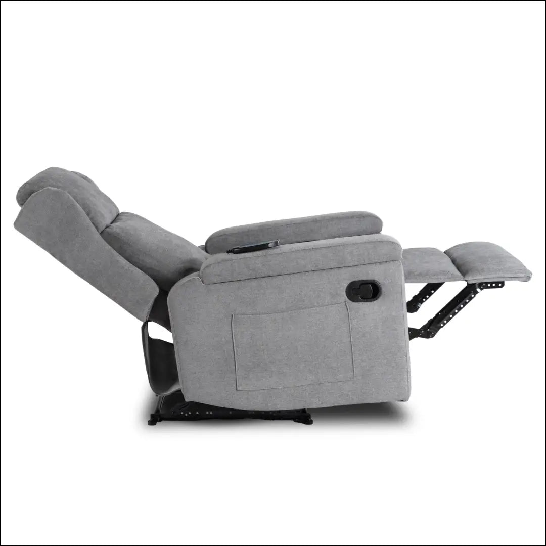 Išskleidžiamas masažinis fotelis su audiniu pilkos spalvos TE822 - €319 Save 15% __label:Pristatymas 5-14 d.d., elite,