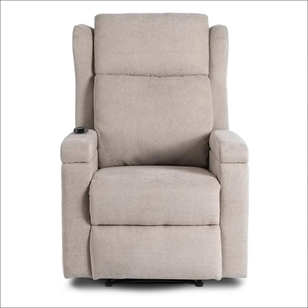 Išskleidžiamas masažinis fotelis su audiniu smėlio spalvos TE818 - €319 Save 15% __label:Pristatymas 5-14 d.d., elite,