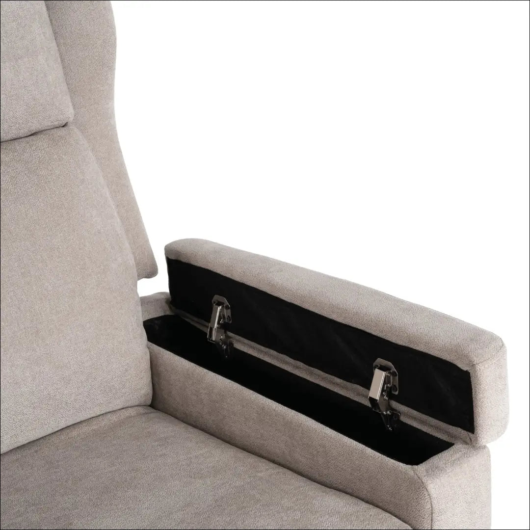 Išskleidžiamas masažinis fotelis su audiniu smėlio spalvos TE818 - €319 Save 15% __label:Pristatymas 5-14 d.d., elite,