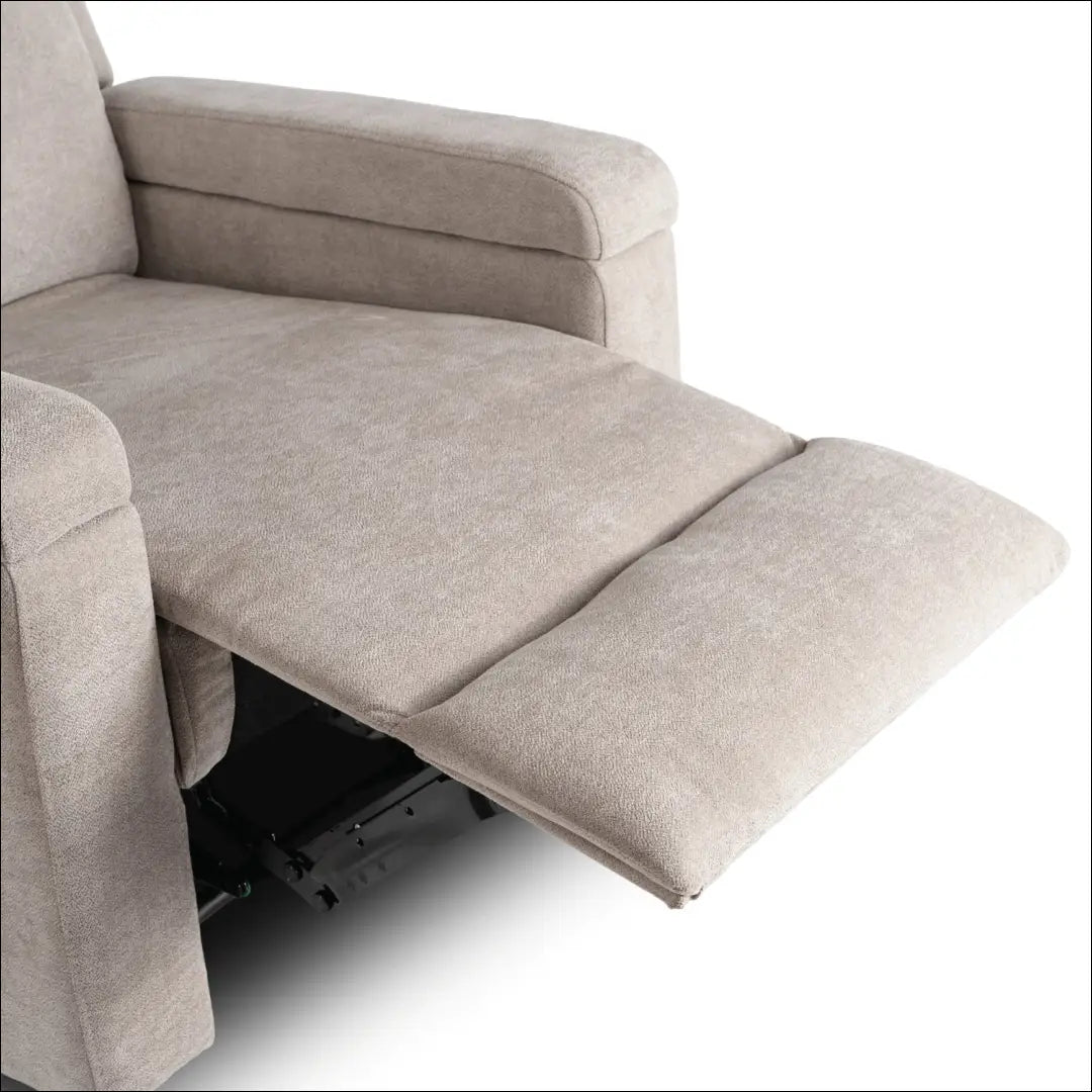 Išskleidžiamas masažinis fotelis su audiniu smėlio spalvos TE818 - €319 Save 15% __label:Pristatymas 5-14 d.d., elite,