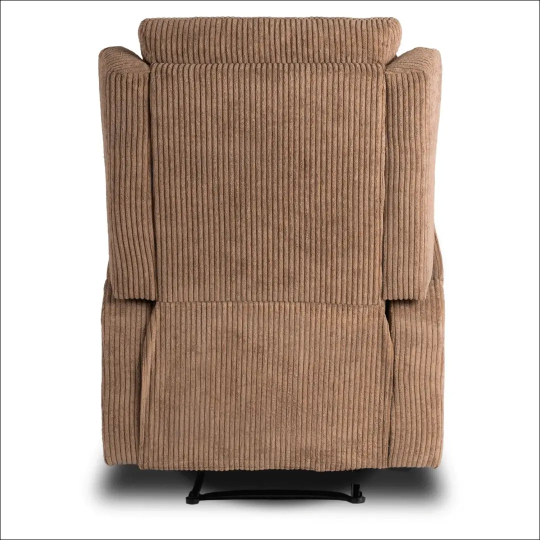 Išskleidžiamas masažinis fotelis su korduro audiniu rudos spalvos TE817 - €319 Save 15% __label:Pristatymas 5-14 d.d.,