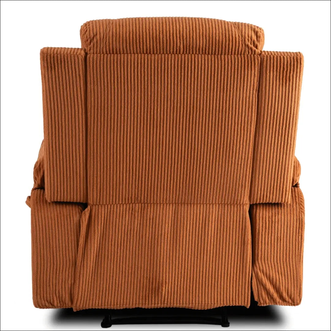 Išskleidžiamas masažinis fotelis su korduro audiniu rusvos spalvos TE499 - €323 Save 15% __label:Pristatymas 5-14 d.d.,