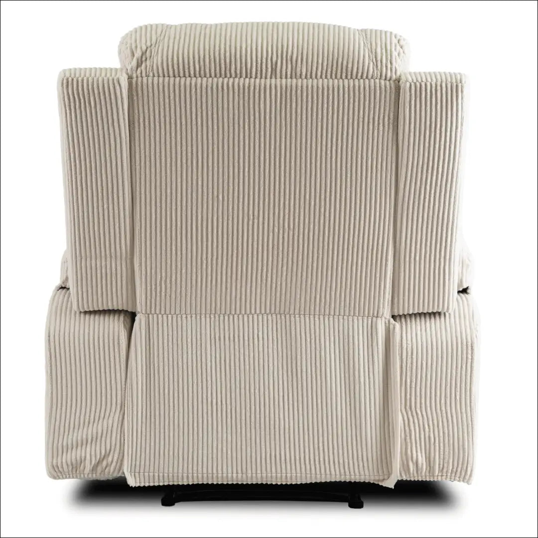 Išskleidžiamas masažinis fotelis su korduro audiniu smėlio spalvos TE501 - €323 Save 15% __label:Pristatymas 5-14 d.d.,