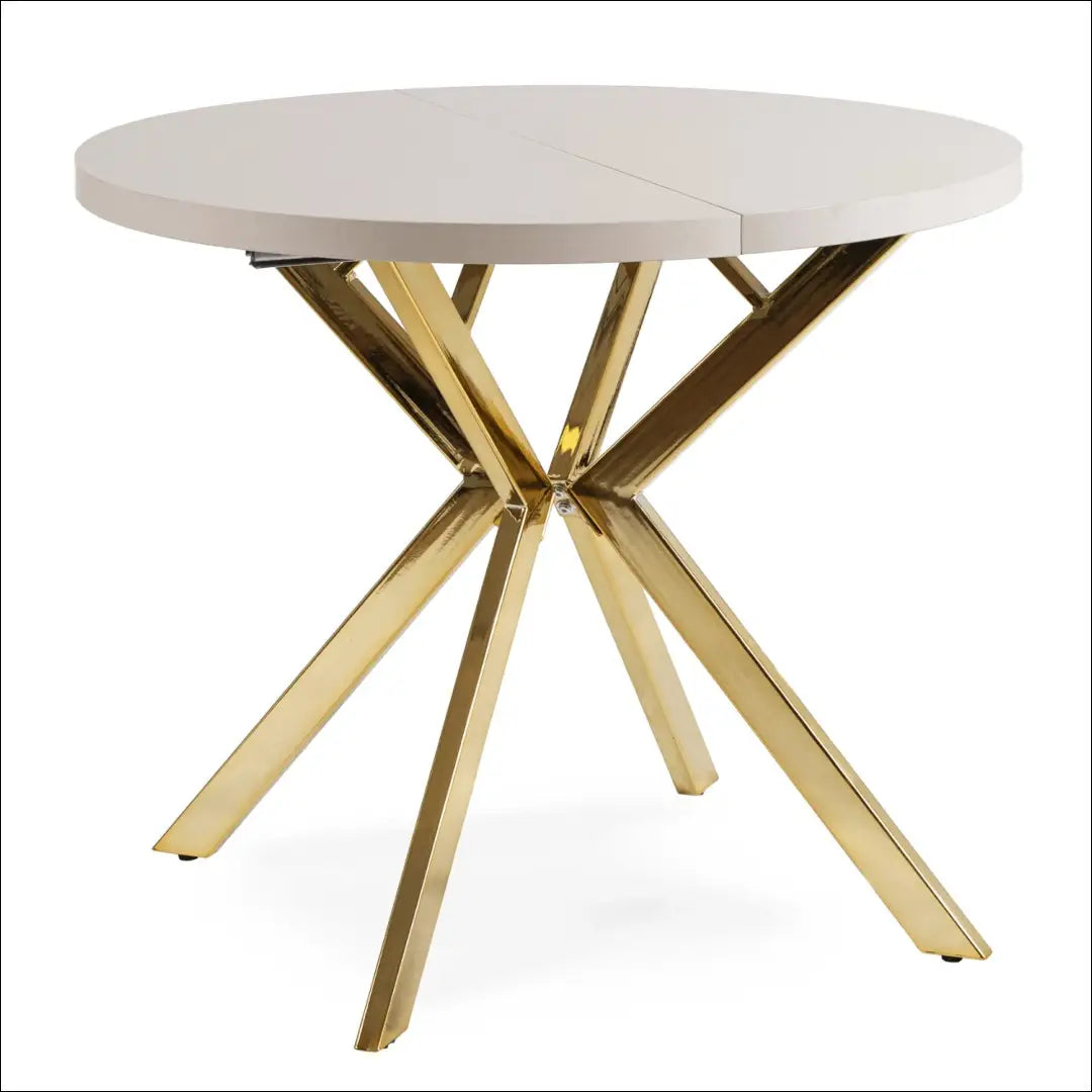 Išskleidžiamas stalas 100–250 cm kašmyro/aukso spalvos TE2535 - €398.26 Save 15% __label:Pristatymas 5-14 d.d.,