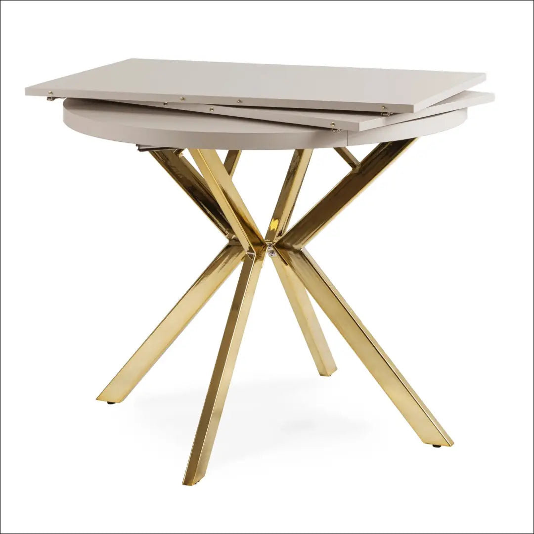Išskleidžiamas stalas 100–250 cm kašmyro/aukso spalvos TE2535 - €398.26 Save 15% __label:Pristatymas 5-14 d.d.,