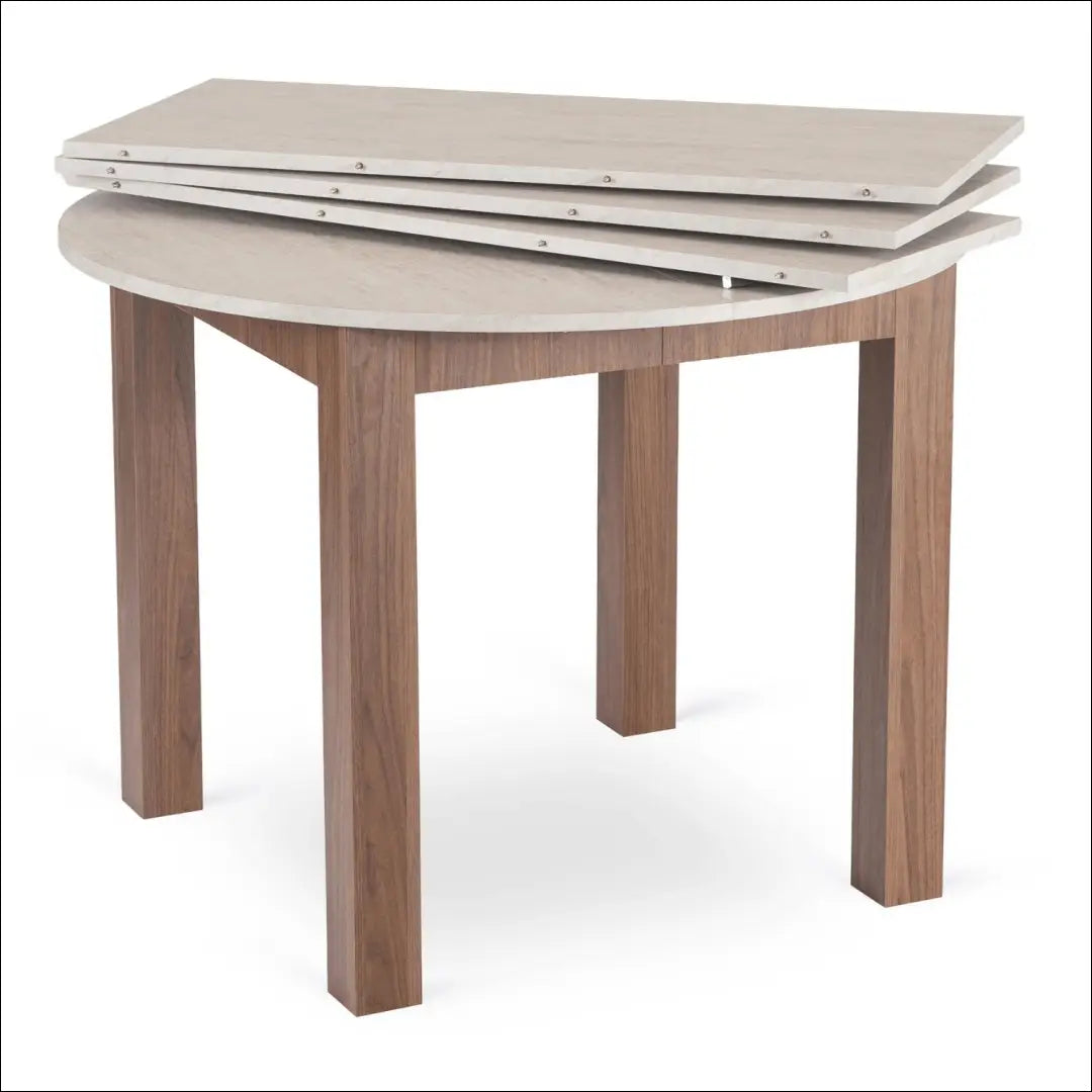 Išskleidžiamas stalas 103–223 cm travertinas/riešutmedis Nice TE2548 - €313.44 Save 15% __label:Pristatymas 5-14 d.d.,
